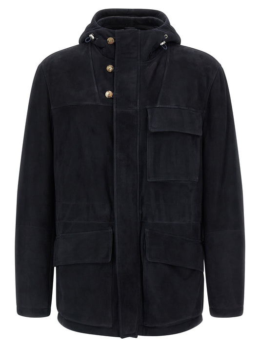 Suede jacket Down jacket, Parka, Casual jackets