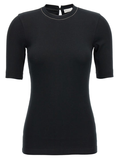 Monile ribbed T-shirt T-shirt