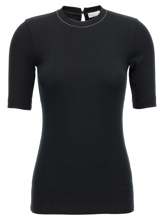 Monile ribbed T-shirt T-shirt