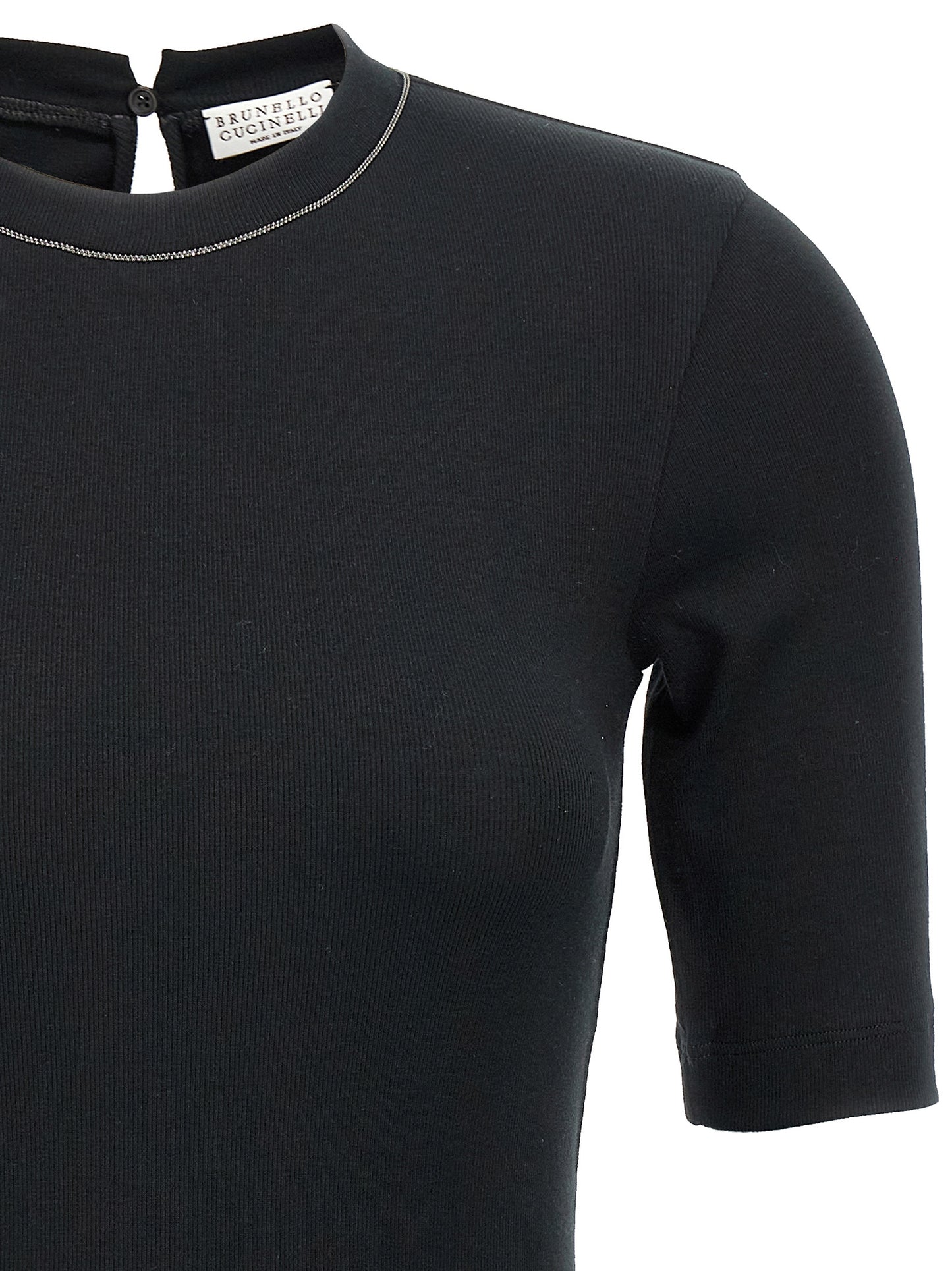 Monile ribbed T-shirt T-shirt
