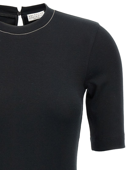 Monile ribbed T-shirt T-shirt