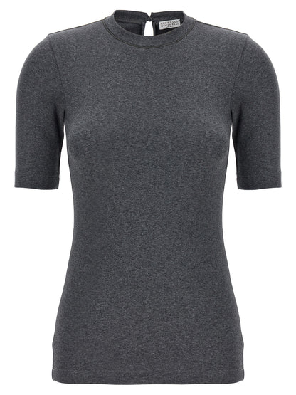 Monile ribbed T-shirt T-shirt
