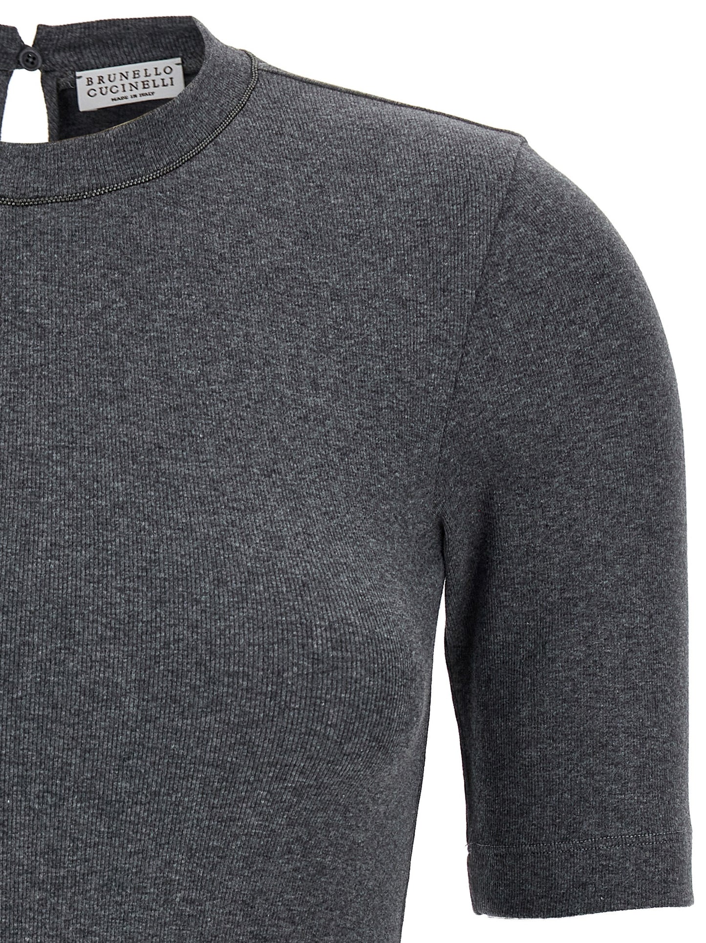 Monile ribbed T-shirt T-shirt