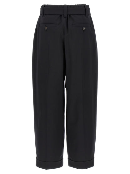 Belt wool pants Pants
