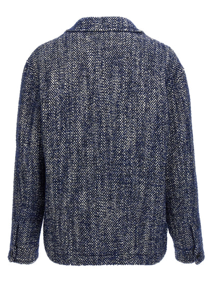 Chevron wool jacket Piumini, Parka, Giacche casual