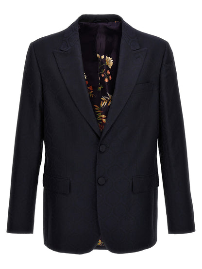 Single-breasted jacquard blazer Blazer