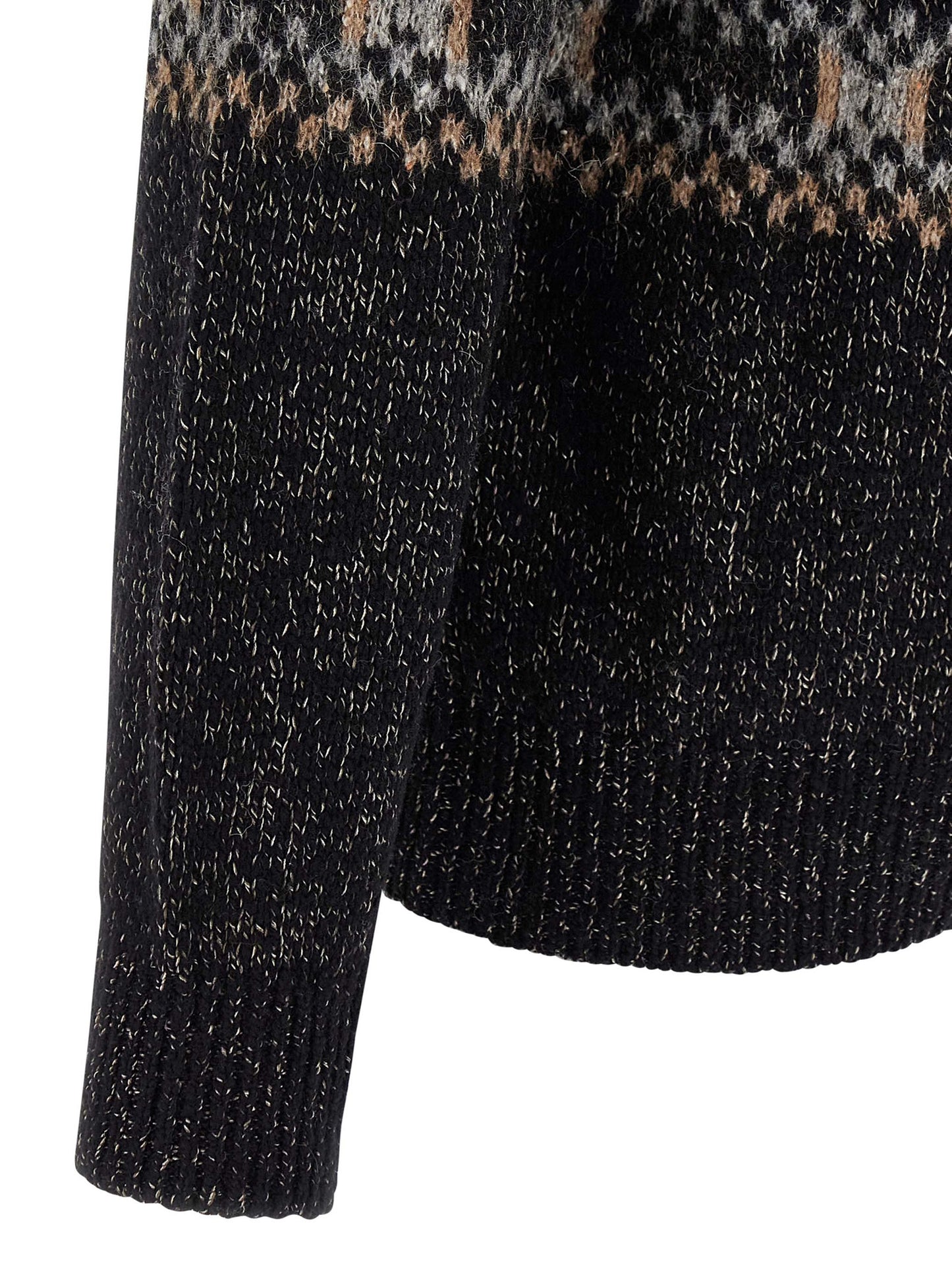 Geometric Jacquard Cardigan Sweater, cardigans