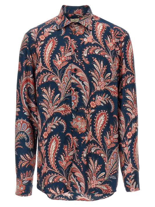 Paisley ramage silk shirt Shirt, blouse