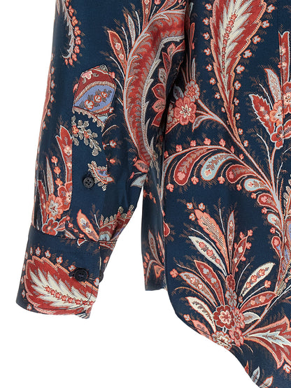 Paisley ramage silk shirt Shirt, blouse