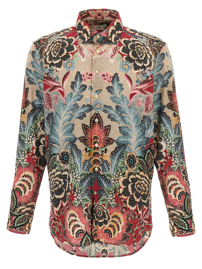 Flower and foliage shirt Shirt, blouse