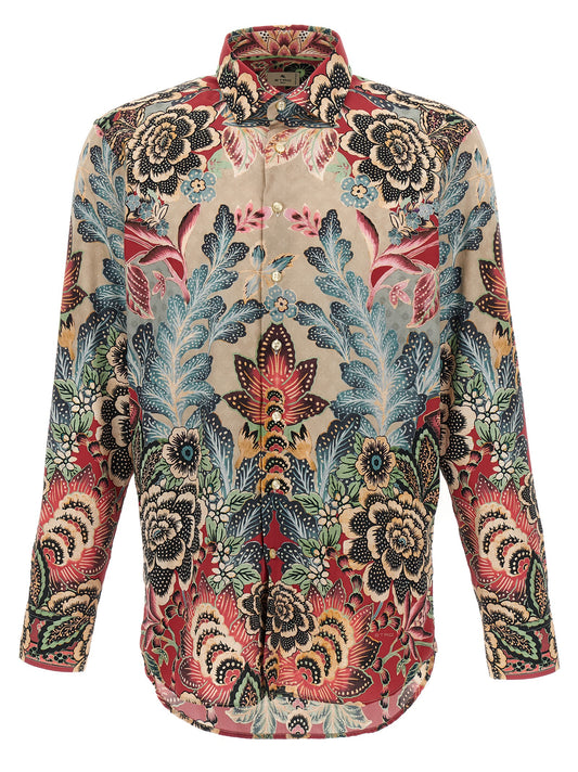 Flower and foliage shirt Shirt, blouse