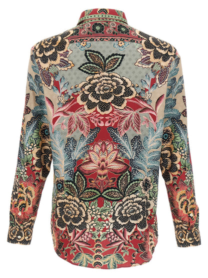 Flower and foliage shirt Shirt, blouse