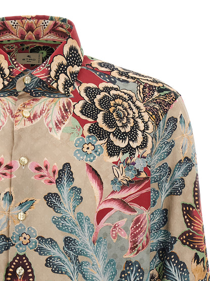 Flower and foliage shirt Shirt, blouse