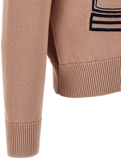 Logo embroidery sweater Sweater, cardigans