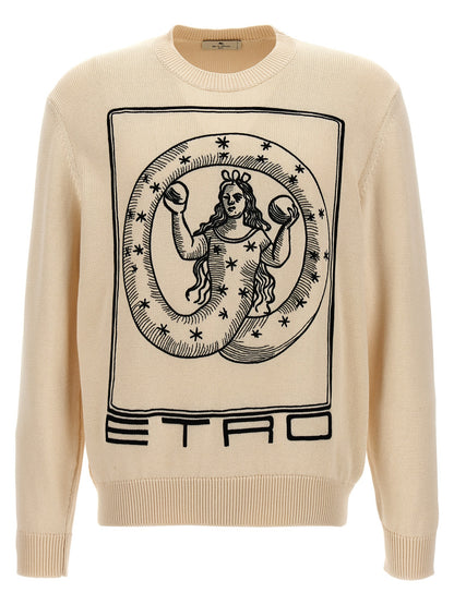 Logo embroidery sweater Sweater, cardigans