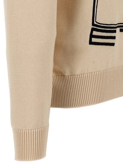 Logo embroidery sweater Sweater, cardigans