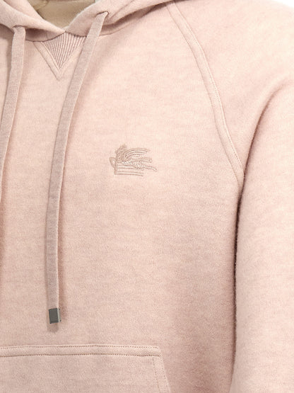 Logo embroidery wool hoodie Sweatshirt