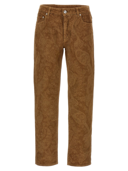 'Paisley' velvet pants Pants