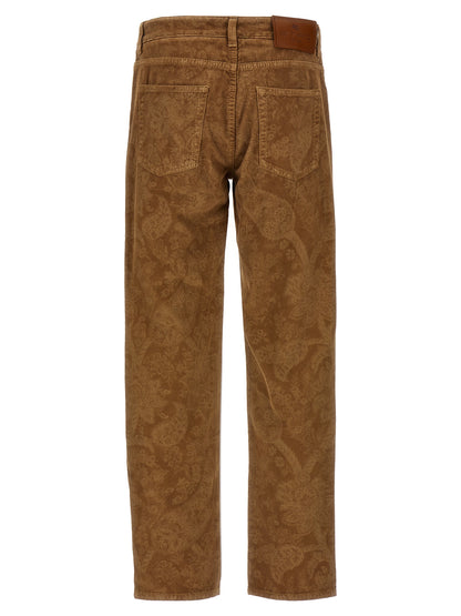 'Paisley' velvet pants Pants