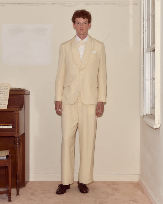 Bode Slub weave tuxedo jacket