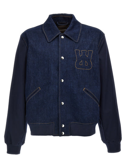 'The Echo Denim Varsity' jacket Down jacket, Parka, Casual jackets