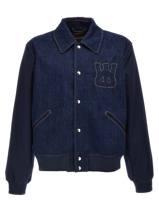 'The Echo Denim Varsity' jacket Down jacket, Parka, Casual jackets