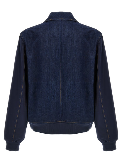 'The Echo Denim Varsity' jacket Down jacket, Parka, Casual jackets