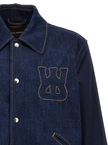 'The Echo Denim Varsity' jacket Down jacket, Parka, Casual jackets