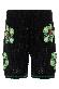 Casablanca Glitch orchid embroidered crochet short