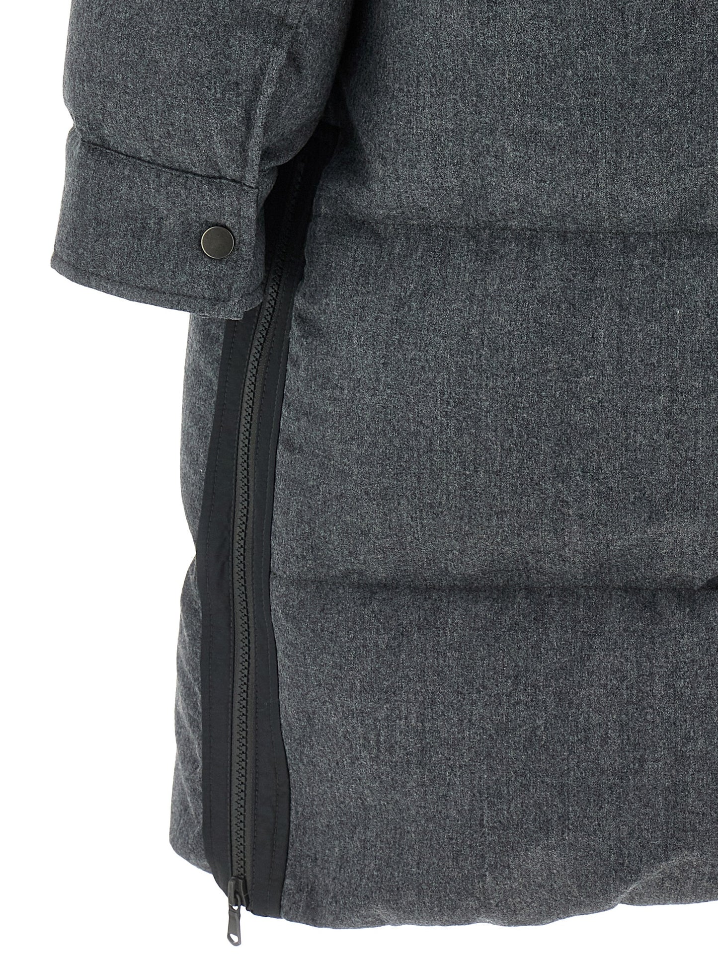 'Shiny Zipper Pull' long down jacket Down jacket, Parka, Casual jackets