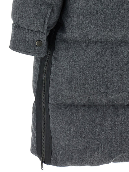 'Shiny Zipper Pull' long down jacket Down jacket, Parka, Casual jackets