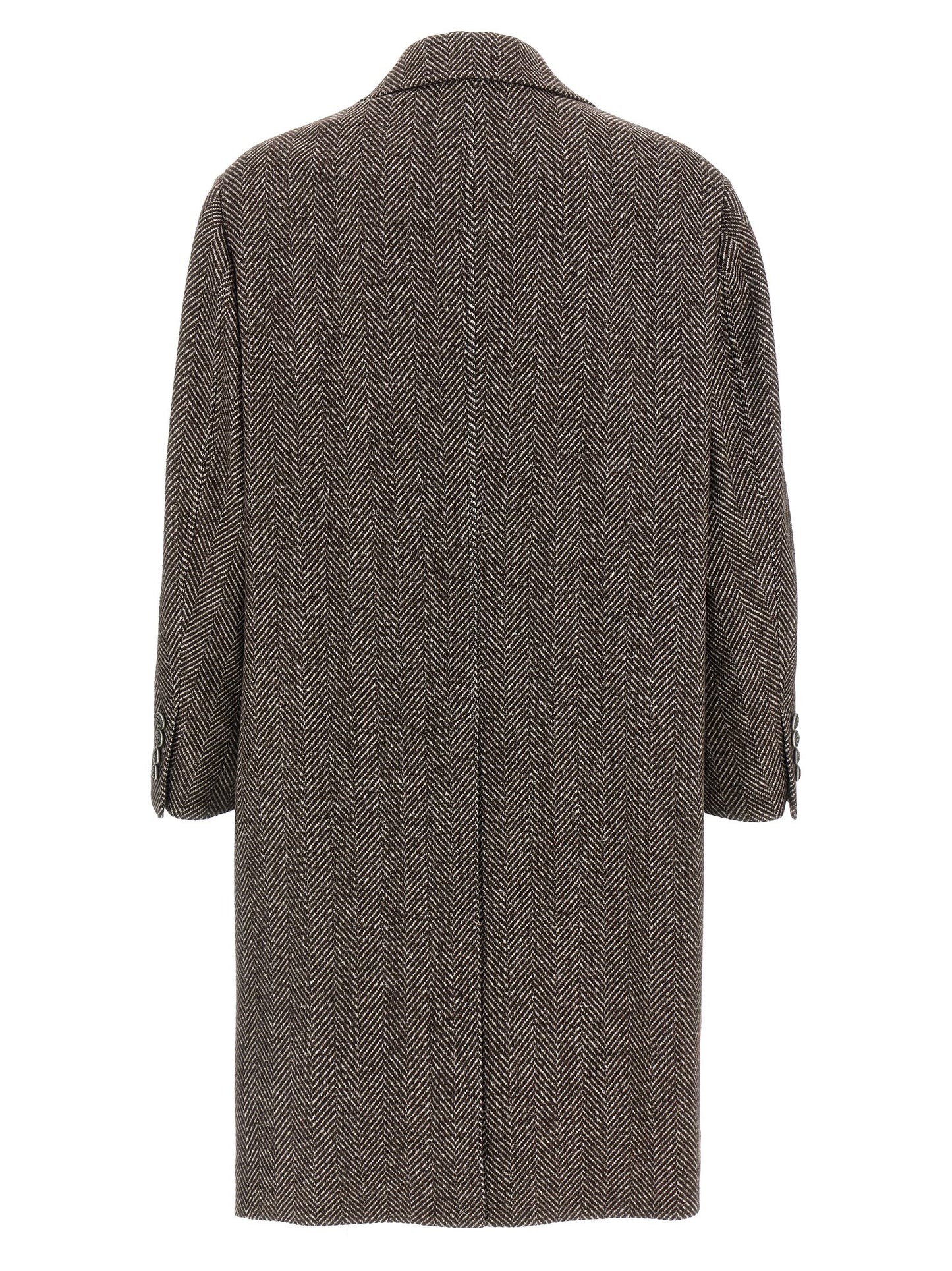 Single-breasted cashmere coat Coats, trench coats