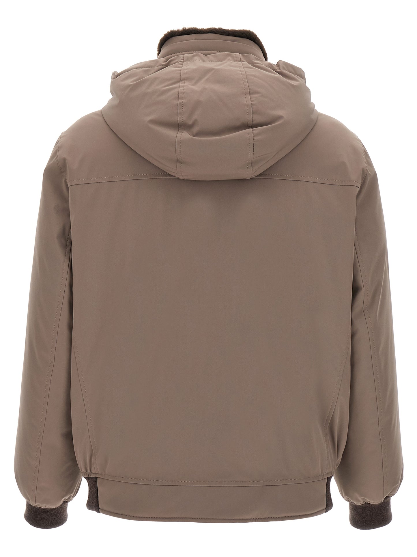 Sherling neck bomber jacket Down jacket, Parka, Casual jackets