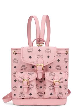 MCM Synthetic leather backpack with monogram pattern