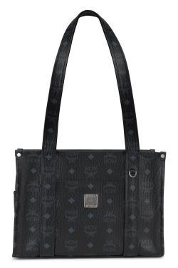MCM Aren bag in coated cotton with monogram