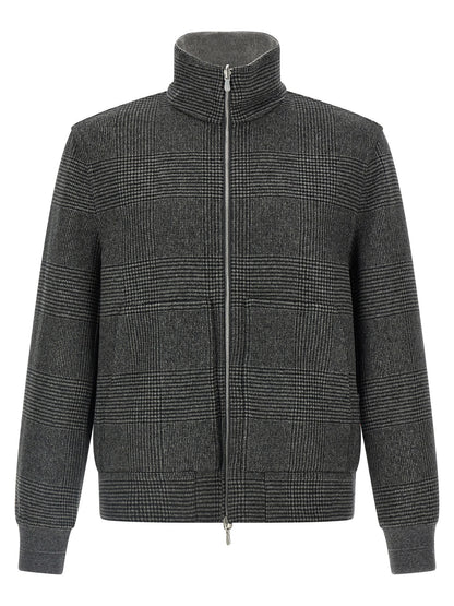 Cashmere reversible bomber jacket Down jacket, Parka, Casual jackets
