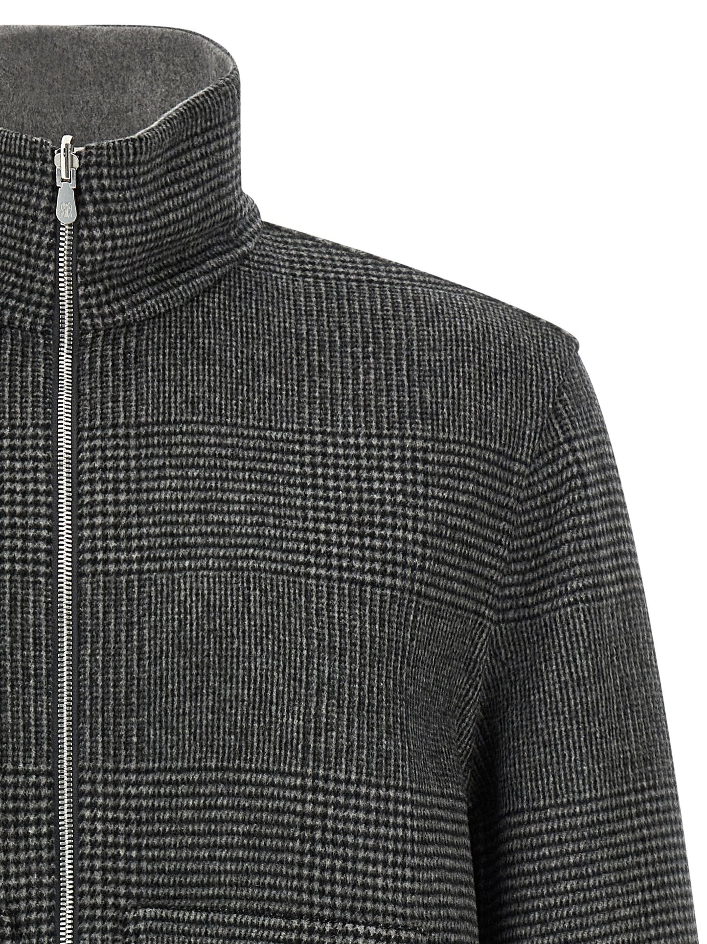 Cashmere reversible bomber jacket Down jacket, Parka, Casual jackets