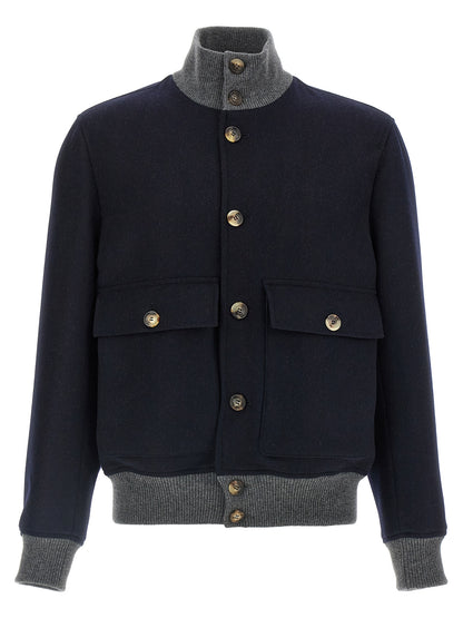 Wool bomber jacket Down jacket, Parka, Casual jackets