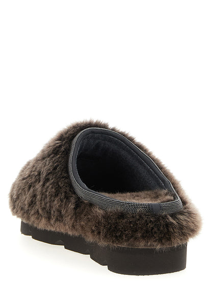 Monile sherling sabots Flat shoes
