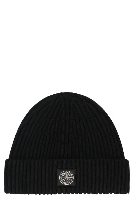 Stone Island Ribbed wool beanie