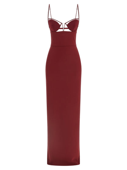'V-Wire Bra Maxi' dress Dresses