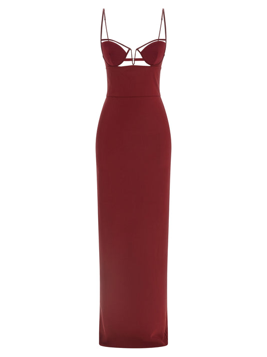 'V-Wire Bra Maxi' dress Dresses