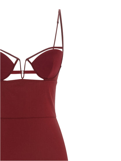 'V-Wire Bra Maxi' dress Dresses