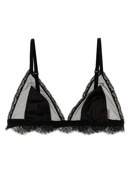 Lace silk tulle bra Underwear, body