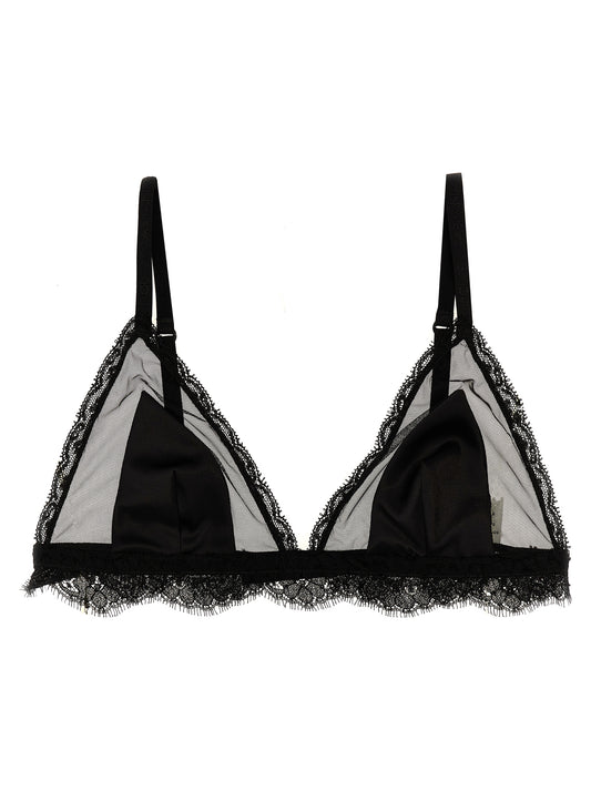 Lace silk tulle bra Underwear, body