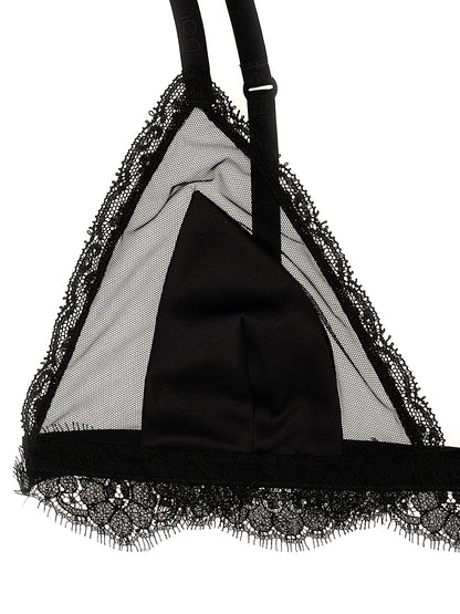 Lace silk tulle bra Underwear, body