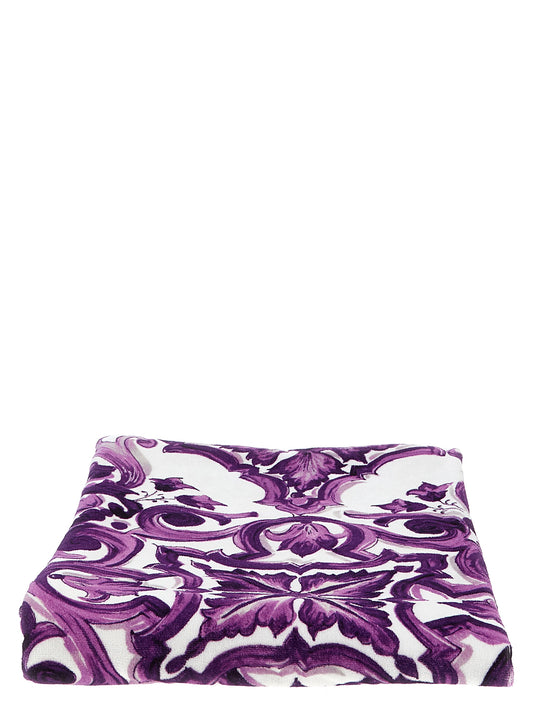 Beach towel 'Maiolica' print Beachwear