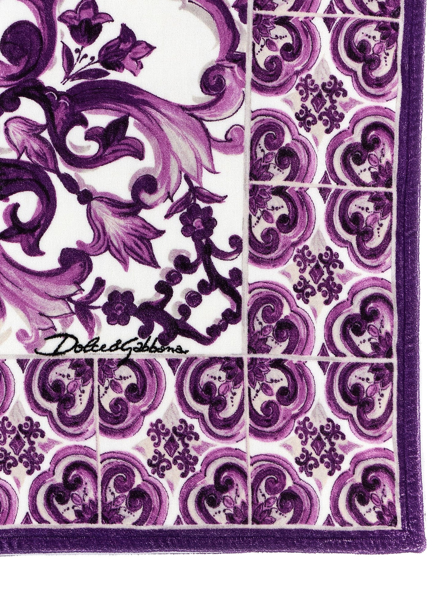 Beach towel 'Maiolica' print Beachwear