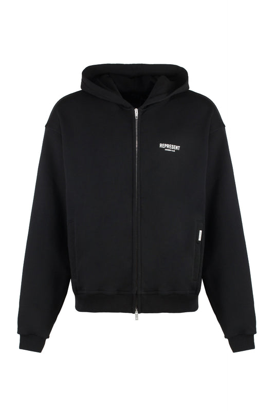 Represent Full zip cotton hoodie