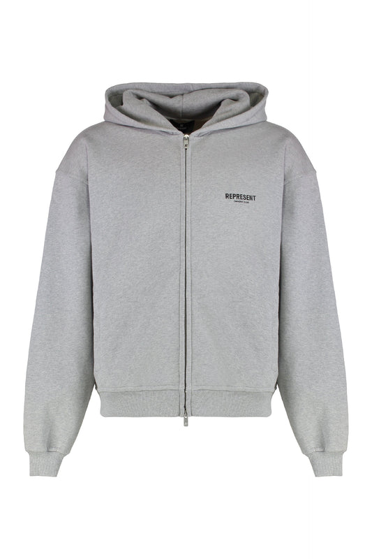 Represent Cotton full-zip hoodie